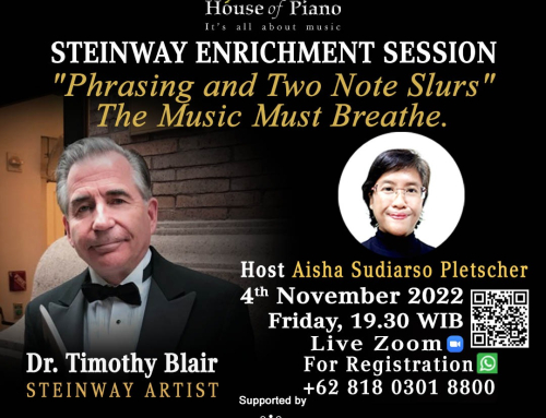 Aisha Sudiarso-Pletscher hosting Steinway Enrichment Session