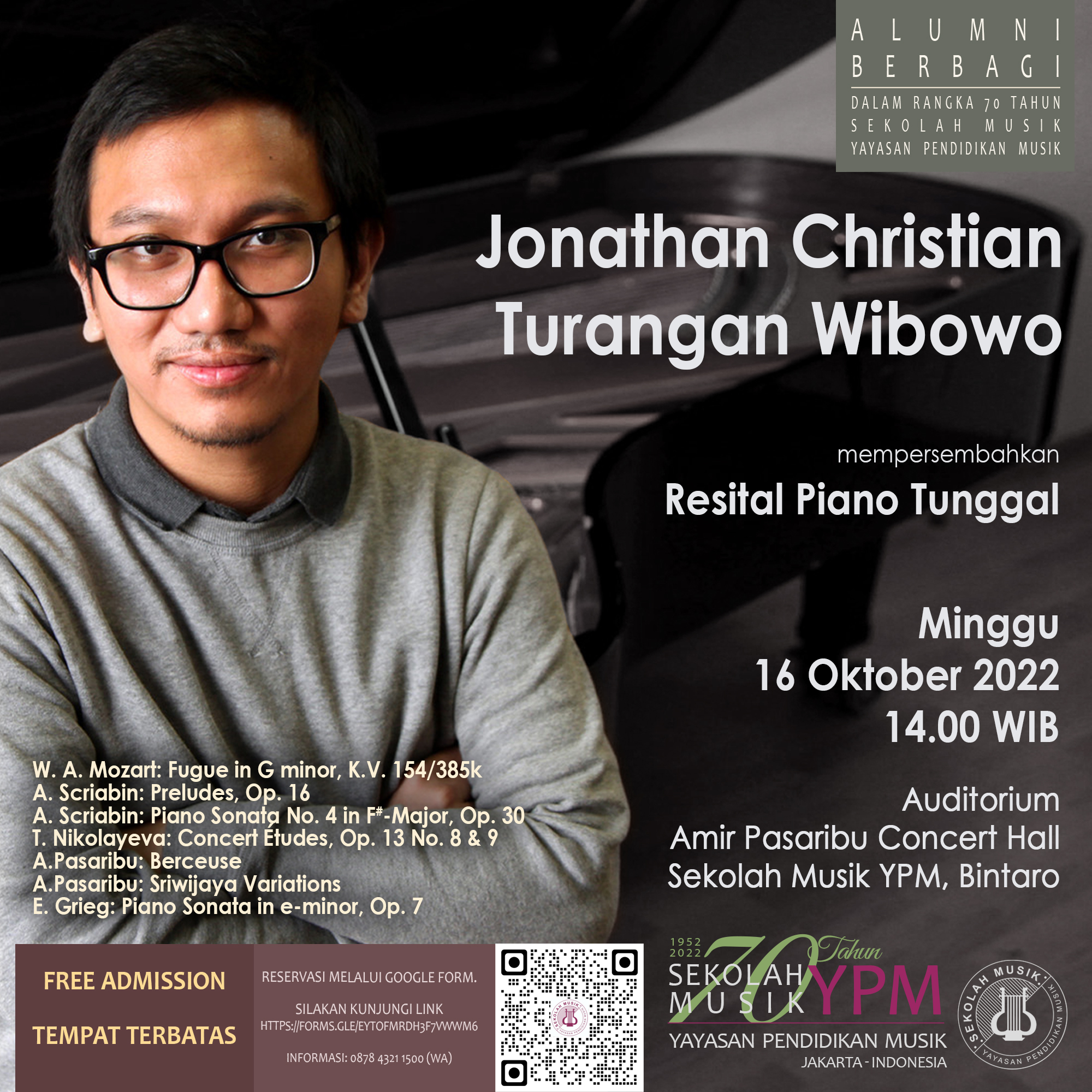 Jonathan C. T. Wibowo Resital Piano Tunggal